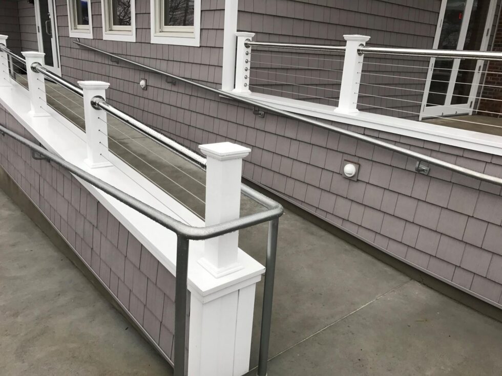 External Vehicular Railing Exterior Commercial Railing 11 | Newman Iron Works