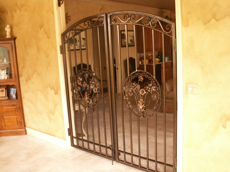 Interior Gates Custom Made To Order From Wrought Iron Or