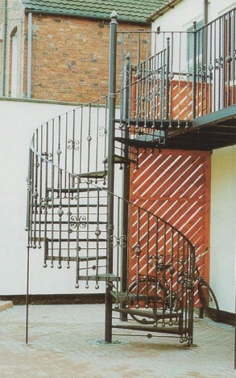 Exterior Spiral Staircase 4