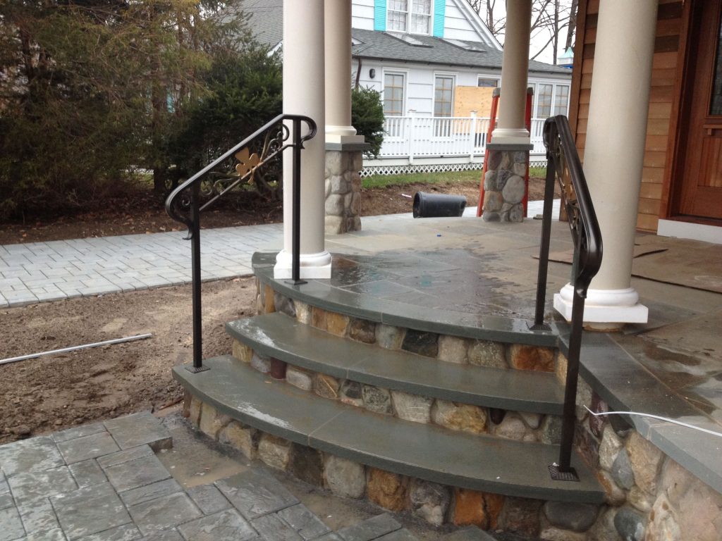 Exterior Post Mount Handrail 15 Newman Iron Works