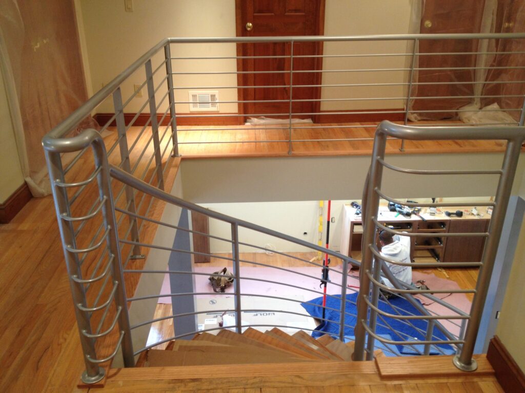 Contemporary Interior Metal Stair Railing