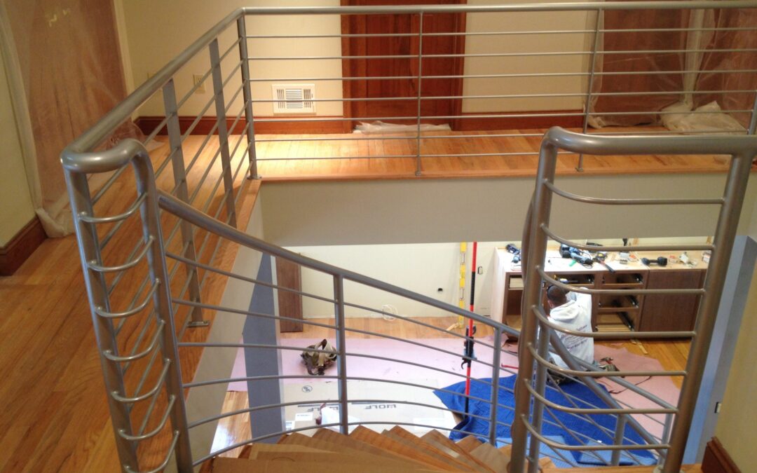 Contemporary Interior Metal Stair Railing