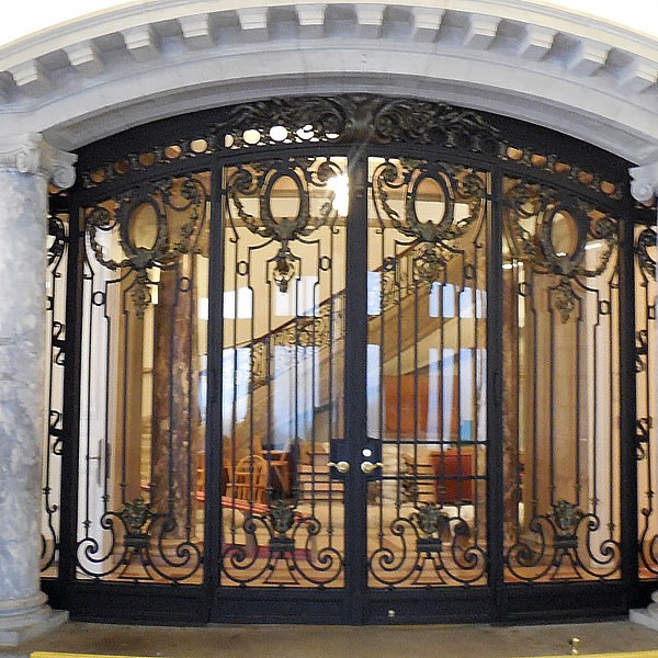 Iron Entry Doors Ornamental Iron Doors Wood Framed Iron Doors