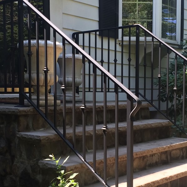 Outdoor Wrought Iron Stair Railings, Outdoor Wrought Iron Railings For Steps
