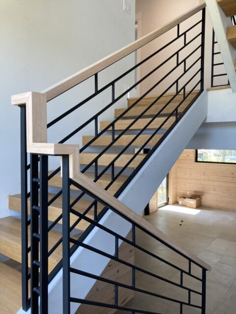 Interior Horizontal Line Railing 8 | Newman Iron Works