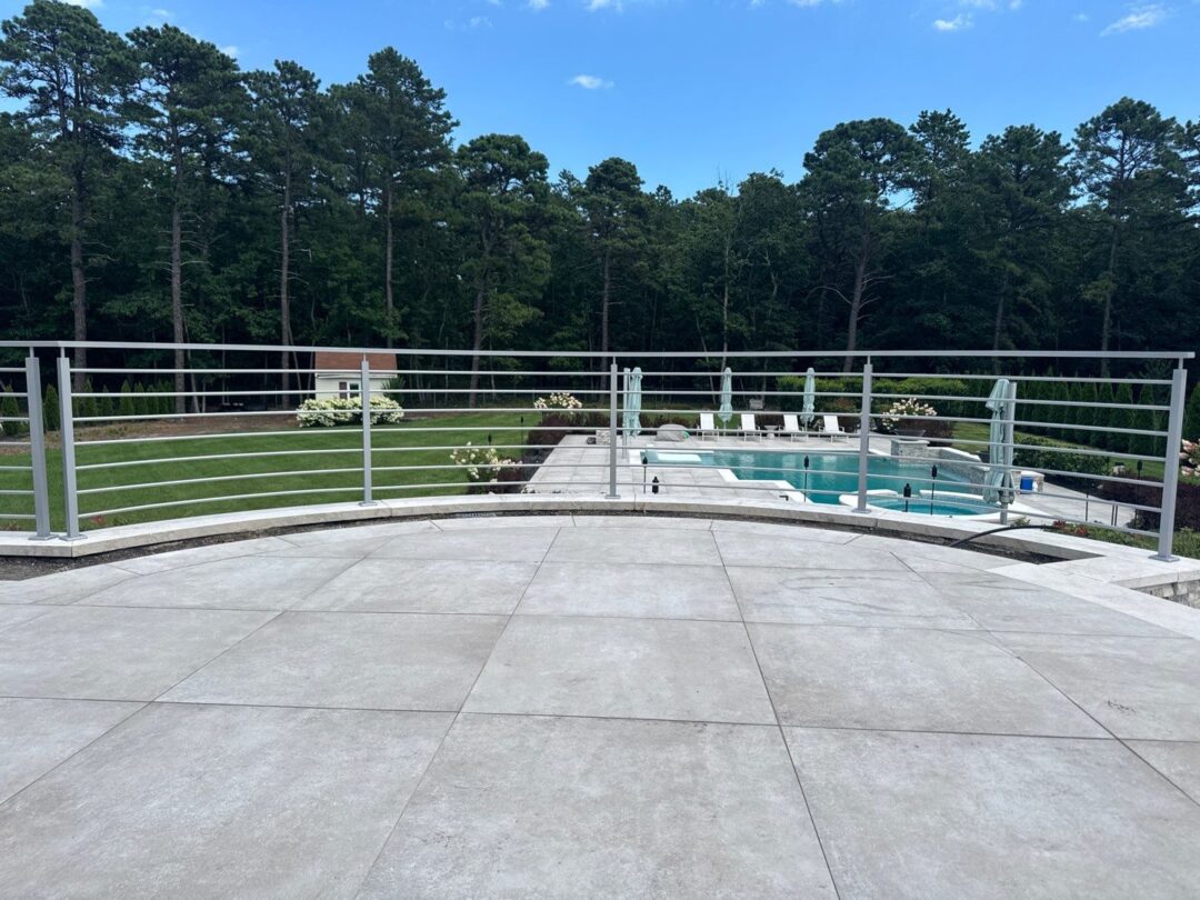 Exterior Horizontal Line Railing 6